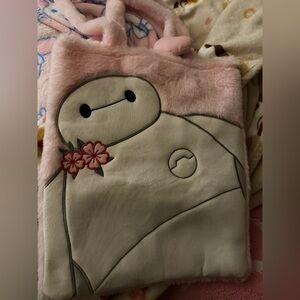 Baymax Plush tote bag - White & Pink